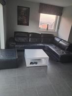 Lederen hoeksalon zetel, Huis en Inrichting, Zetels | Complete zithoeken, Ophalen, Gebruikt