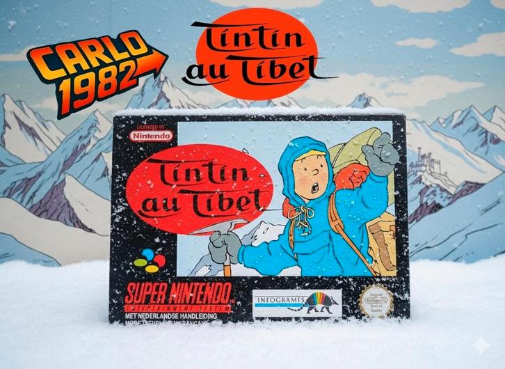 Super Nintendo: Kuifje in Tibet, Games en Spelcomputers, Games | Nintendo Super NES, Ophalen of Verzenden