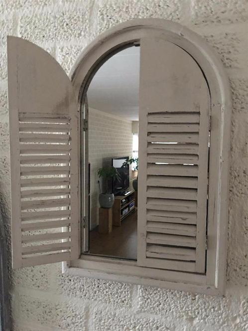 Spiegel met louvre deurtjes ,spiegelkozijn, Maison & Meubles, Accessoires pour la Maison | Miroirs, Neuf, Enlèvement ou Envoi