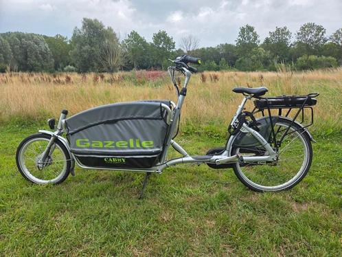 gazelle cabby c7 mét elektrische aandrijving, Fietsen en Brommers, Fietsen | Bakfietsen, Gebruikt, Gazelle, 3 kinderen, Elektrisch