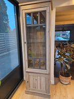 Moderne vitrinekast met glazen deur en legplanken, Huis en Inrichting, Kasten | Vitrinekasten, Ophalen, Met deur(en), 200 cm of meer