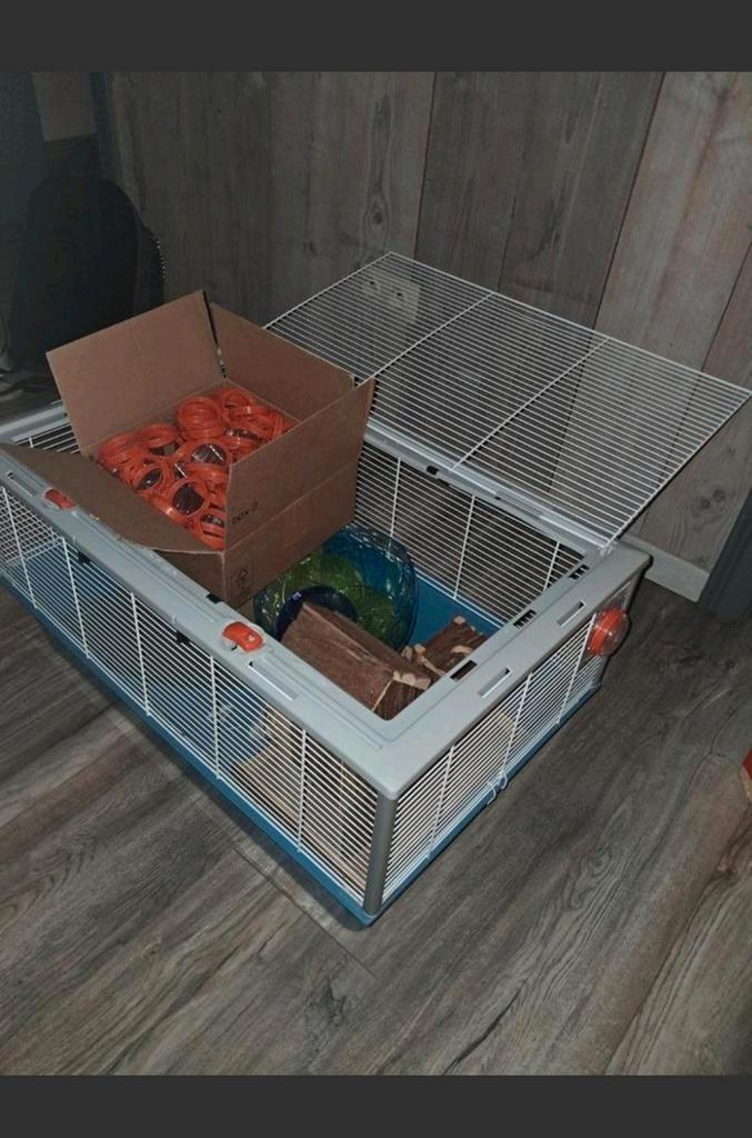 Hamster/muizen/gerbel kooi met toebehoren, Dieren en Toebehoren, Knaagdieren en Konijnen | Hokken en Kooien, Kooi, Hamster, Ophalen