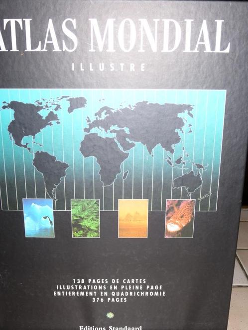 Atlas mondial illustré + jeu Diables Rouges au choix, Boeken, Atlassen en Landkaarten, Nieuw, Ophalen