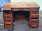 Houten antiek bureau, Maison & Meubles, Bureaux, Enlèvement, Avec roues, Utilisé, Bureau