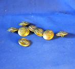 8 boutons en metal marine armée belge, Collections, Objets militaires | Général, Enlèvement ou Envoi, Marine, Autres types