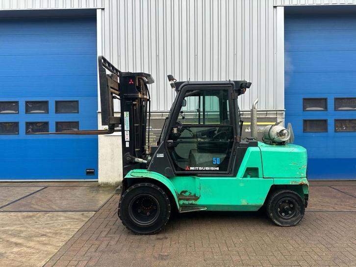 VS-22526 LPG triplex 5tons heftruck Mitsubishi FG50K, Zakelijke goederen, Machines en Bouw | Heftrucks en Intern transport, Heftruck