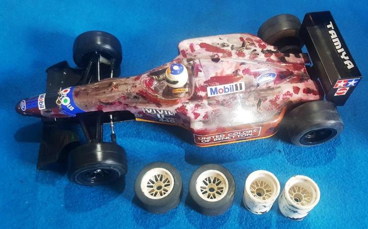 Vintage Tamiya F103 F1 in en zeer nette staat met opties, Hobby en Vrije tijd, Modelbouw | Radiografisch | Auto's, Gebruikt, Auto onroad