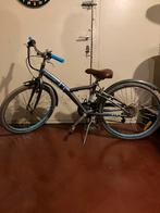 Kinderfiets 24 inch Btwin popla win 500 grijs blauw, Fietsen en Brommers, Fietsen | Cruisers en Lowriders, Ophalen, Zo goed als nieuw