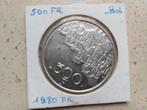 500 frank 1980  Boudewijn, Postzegels en Munten, Ophalen of Verzenden, Metaal, Losse munt