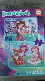 puzzel 2x48stuks enchantimals, Ophalen, 10 tot 50 stukjes, Gebruikt, 2 tot 4 jaar