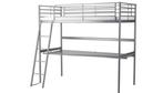 Lit en hauteur avec bureau ikea, Ophalen, Eenpersoons, 160 tot 180 cm, Zo goed als nieuw