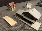 3 grote modelbouwhuizen voor bij modeltrein, Ophalen, Zo goed als nieuw, Brug, Tunnel of Gebouw, Overige merken