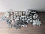 Kerstdeco set wit - zilver, Diversen, Kerst, Ophalen, Zo goed als nieuw
