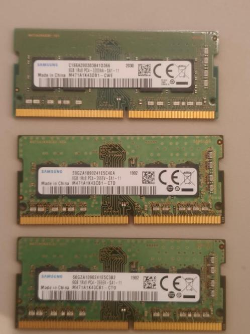 RAM laptop 8GB DDR4, Computers en Software, RAM geheugen, Gebruikt, Laptop, 8 GB, DDR4, Ophalen of Verzenden