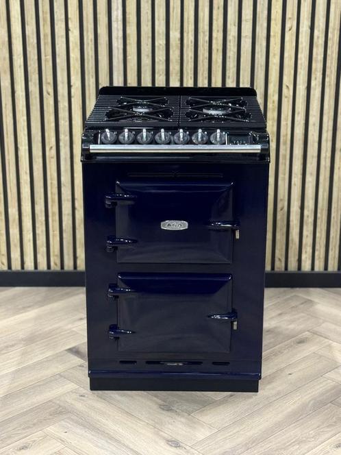 Aga 60cm Gas Fornuis Donkerblauw + 2x Elektrische Oven, Electroménager, Cuisinières, Gril, Enlèvement ou Envoi