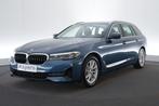 (2CRN430) BMW 5 Touring, Auto's, BMW, Automaat, Achterwielaandrijving, Blauw, Bedrijf