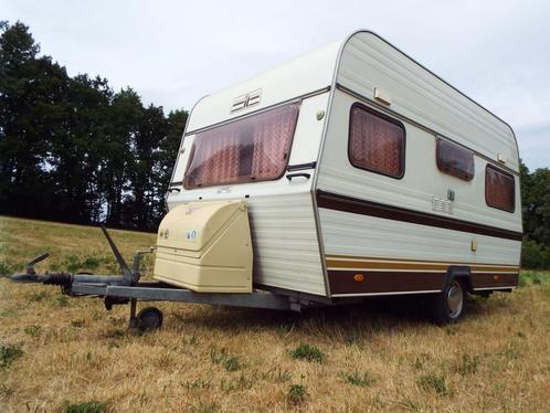 Caravane Gaston Brits, Caravans en Kamperen, Caravans, Particulier, tot en met 4, 500 - 750 kg, Standaardzit, Overige merken, 2 aparte bedden
