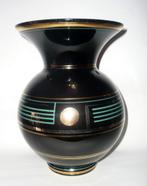 VERRERIE DOYEN, HAVRÉ VAAS DECOR A LA BAUGNIET CA 1935, Antiek en Kunst, Ophalen of Verzenden