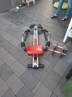 Fitness Roeimachine en gewichten te koop, Sport en Fitness, Ophalen, Gebruikt, Roeitrainer
