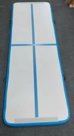 Opblaasbare Airtrack mat – turnen / gymnastiek, Sport en Fitness, Turnen, Ophalen of Verzenden, Zo goed als nieuw, Wit