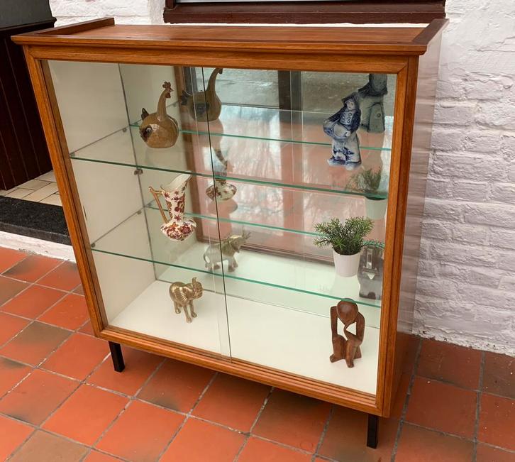Vintage raam, Huis en Inrichting, Kasten | Vitrinekasten, Gebruikt, Glas, Ophalen