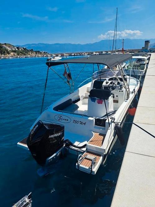 Saver 750wz met mercury 250pk, Watersport en Boten, Vis- en Consoleboten, Zo goed als nieuw, 70 pk of meer, 6 meter of meer, Benzine