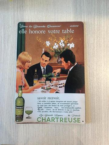 Chartreuse - plaque metallique beschikbaar voor biedingen