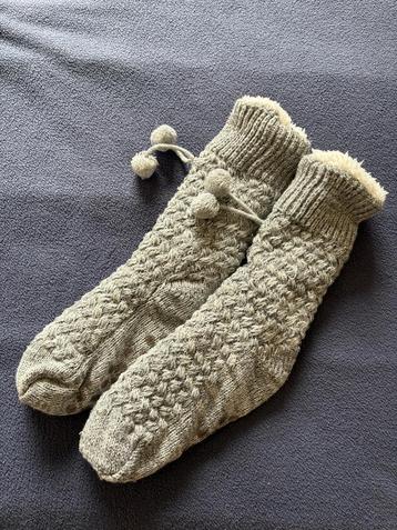 Chaussettes chaudes, Gris, Autres types, Comme neuf, Enlèvement