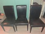 6 chaises de salle à manger BERGMUND, Enlèvement, Cuir, Noir, Cinq, Six Chaises ou plus