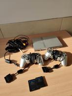 Ps2 console met 2 controllers en 2 memory cards, Games en Spelcomputers, Ophalen, Gebruikt, Met 2 controllers, Met geheugenkaart