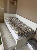 1persoonsbed met onderbed, Huis en Inrichting, Ophalen, 90 cm, Wit, 200 cm