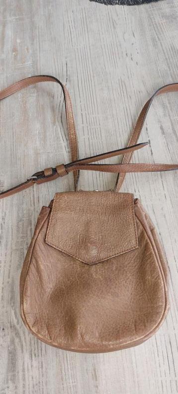 Handtas schoudertas Nathan Cross-over leder, Enlèvement, Utilisé, Brun, Sac à bandoulière