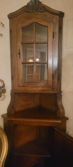 Antiek hoekkastje, Huis en Inrichting, Kasten | Vitrinekasten, Ophalen, Zo goed als nieuw
