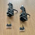 2x Shure M44G headshell + cartridge + stylus, Audio, Tv en Foto, Ophalen of Verzenden, Zo goed als nieuw, Platenspeler-onderdeel