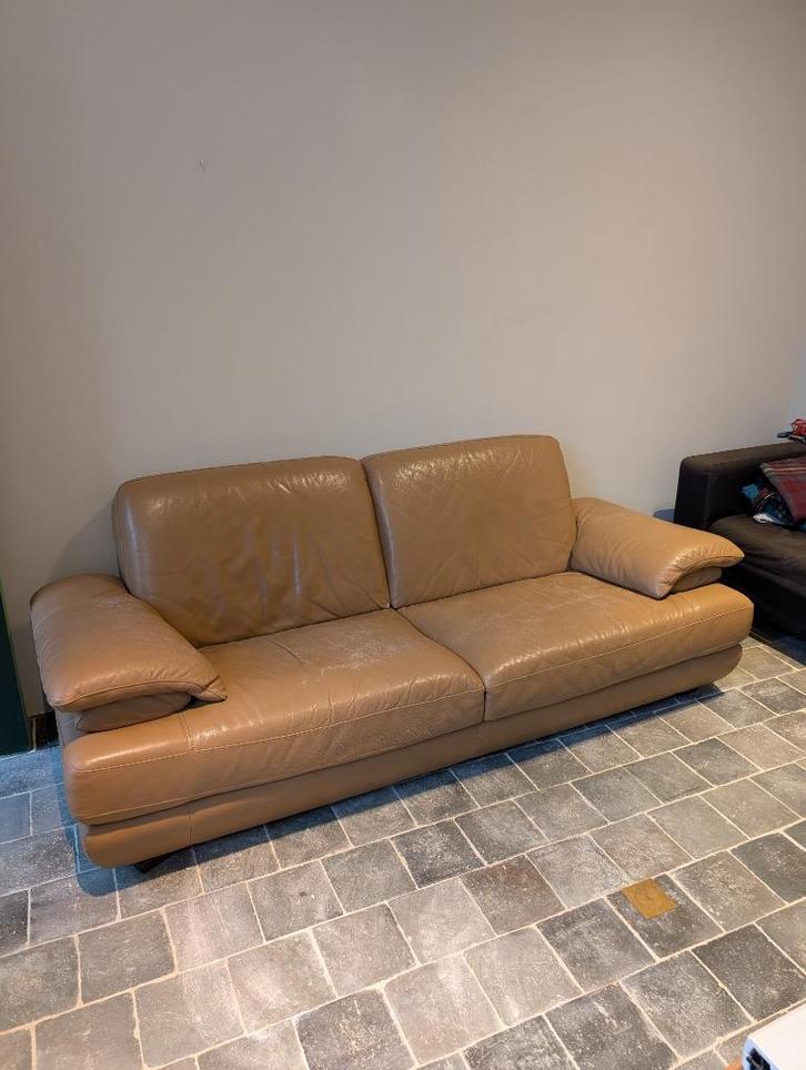 Zetels gratis op te halen op zo. 23/11 of ma. 24/11, Huis en Inrichting, Zetels | Zetels, Gebruikt, Rechte bank, Tweepersoons