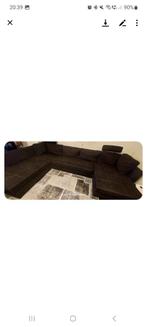 Canapé d'angle convertible tissu gris foncé + fonction lit, 75 à 100 cm, 250 à 300 cm, Banc d'angle, Quatre personnes ou plus