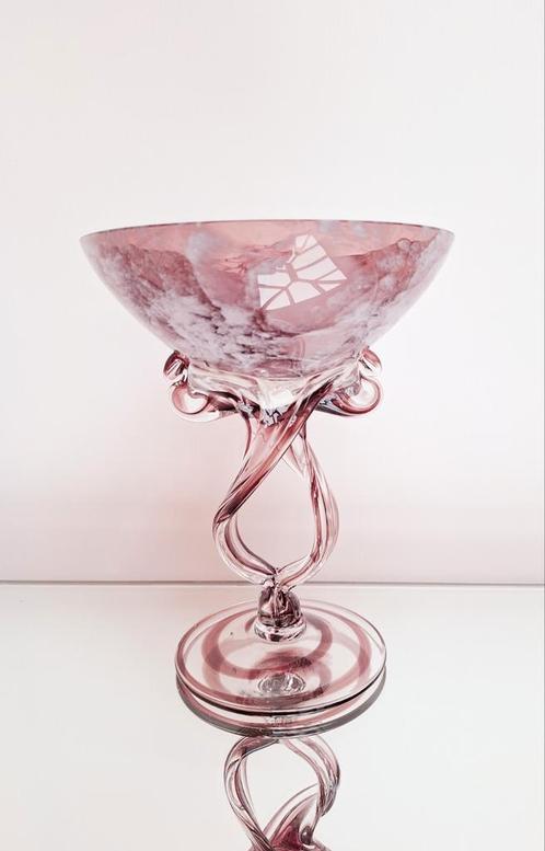 Handgeblazen glazen schaaltje/glas Jozefina Krosno, Antiek en Kunst, Antiek | Glaswerk en Kristal, Ophalen of Verzenden