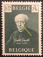 1949. G. Gezelle. 813-Cu. MNH.Gevlekt aangezicht., Postzegels en Munten, Postzegels | Europa | België, Kunst, Ophalen of Verzenden