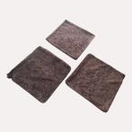 set van 3 kussenhoezen bruin 45x45cm, Verzenden, Zo goed als nieuw, Bruin, Vierkant