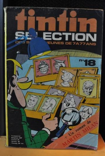 livre bd et roman  tintin selection numero 18 (x2036), Livres, Enlèvement ou Envoi, Utilisé