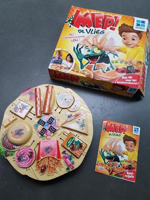 Mep de vlieg - spel, Hobby en Vrije tijd, Gezelschapsspellen | Bordspellen, Zo goed als nieuw, Een of twee spelers, Drie of vier spelers