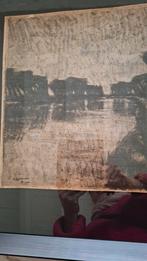 Kader met ets A Blomme, Ophalen