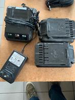 2 x 18v batterijen voor powerplus gereedschap en lader, TV, Hi-fi & Vidéo, Batteries, Utilisé, Enlèvement ou Envoi