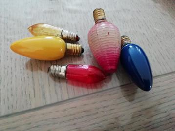 Oude en vintage kerstlampjes ONDERDELEN   WERKEN NIET  beschikbaar voor biedingen