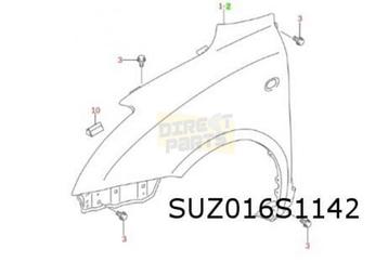 Suzuki Swift (3/05-9/10) voorscherm Rechts (JPP type 3 / 4) 