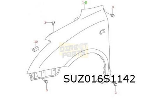 Suzuki Swift (3/05-9/10) voorscherm Rechts (JPP type 3 / 4), Auto-onderdelen, Carrosserie, Spatbord, Suzuki, Nieuw, Ophalen of Verzenden