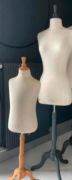 Etalagepop paspop buste vrouw kind 2 stuks, Ophalen, Zo goed als nieuw, Paspop