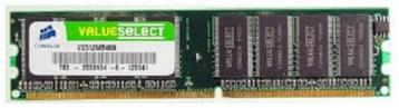 512MB CORSAIR VALUE SELECT VS512MB400 PC3200 DDR-400MHz 184-, Informatique & Logiciels, Mémoire RAM, Enlèvement ou Envoi, DDR