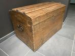Houten koffer, Huis en Inrichting, Woonaccessoires | Kisten, Ophalen, Gebruikt, Teakhout