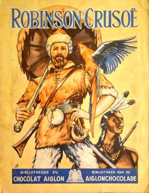 Chocolat Aiglon Chcolade Robinson Crusoë volledig/complet #, Boeken, Prentenboeken en Plaatjesalbums, Gelezen, Plaatjesalbum, Verzenden